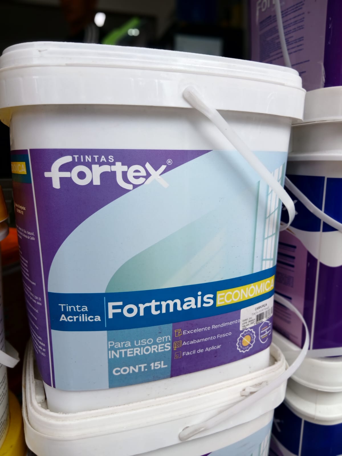 TINTA FORTMAIS DIVERSAS CORES 15L